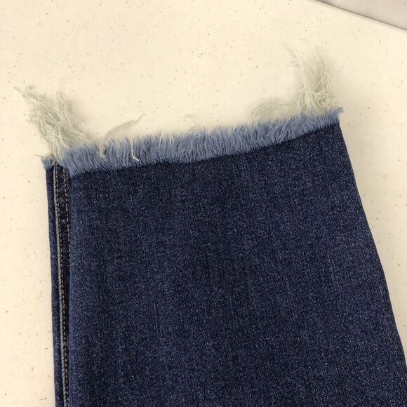 Lovervet By Vervet Jeans Womens Plus 20 Blue High Rise Straight Raw Hem NWT - Picture 3 of 10